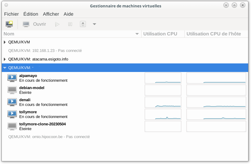 Screenshot virt-manager